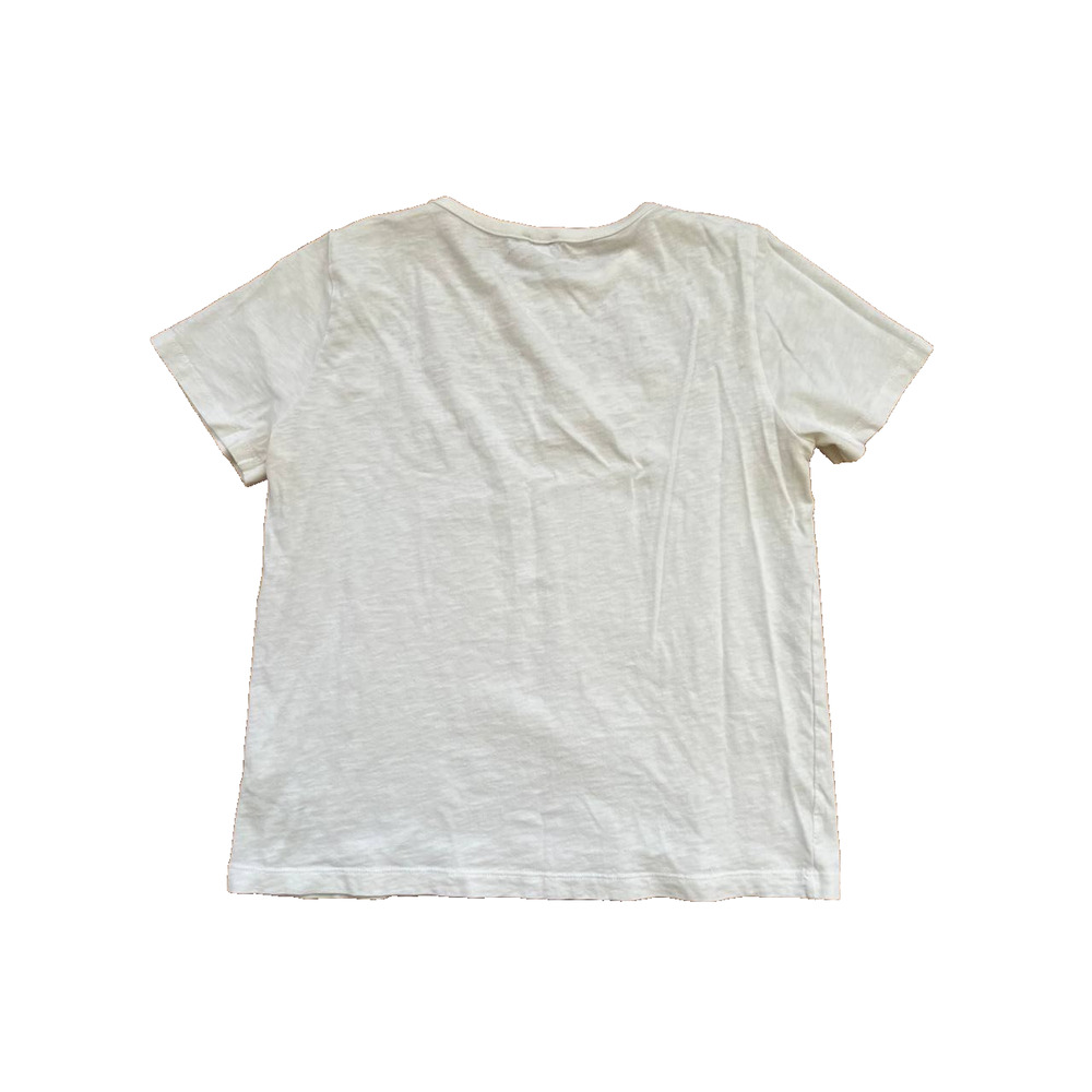 J. Crew White Eyelet Yoke T-Shirt Short Sleeve White Size S A000869 - Picture 4 of 9
